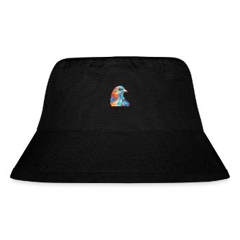 Taube bunte Aquarell-Tier-Haustier-Illustration - Stanley/Stella recycelter Bucket Hat - Schwarz - Vorne