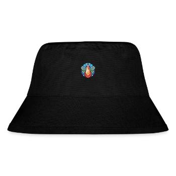 Taube buntes Aquarell Tier Haustier Illustration - Stanley/Stella recycelter Bucket Hat - Schwarz - Vorne