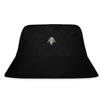 Whale Colorful Watercolor Animal Pet Illustration - Stanley/Stella Recycled Bucket Hat - black - Front