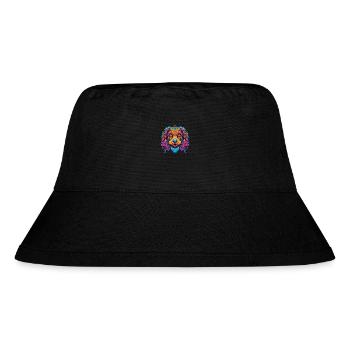 Bunter Hund Buntes Aquarell Tier Cartoon - Stanley/Stella recycelter Bucket Hat - Schwarz - Vorne