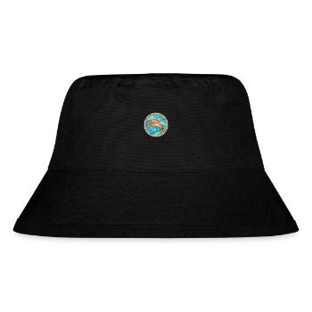 Dolphin Colorful Watercolor Animal Illustration - Stanley/Stella Recycled Bucket Hat - black - Front