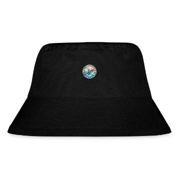 Blue Whale Colorful Watercolor Animal Illustration - Stanley/Stella Recycled Bucket Hat - black - Front