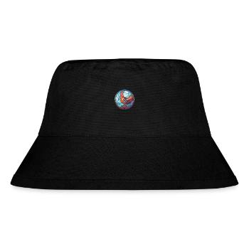 Henne bunte Aquarell-Tier-Haustier-Illustration - Stanley/Stella recycelter Bucket Hat - Schwarz - Vorne