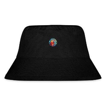 Papagei buntes Aquarell Tier Haustier Illustration - Stanley/Stella recycelter Bucket Hat - Schwarz - Vorne