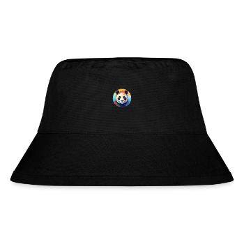 Panda Colorful Watercolor Animal Pet Illustration - Stanley/Stella Recycled Bucket Hat - black - Front