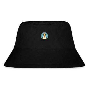 Penguin Colorful Watercolor Animal Illustration - Stanley/Stella Recycled Bucket Hat - black - Front