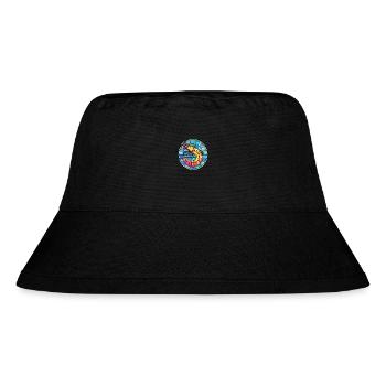 Garnelen buntes Aquarell Tier Haustier Illustration - Stanley/Stella recycelter Bucket Hat - Schwarz - Vorne