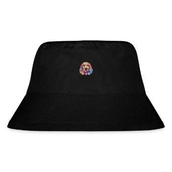 English Cocker Spaniel Dog Colorful Watercolor Pet - Stanley/Stella Recycled Bucket Hat - black - Front