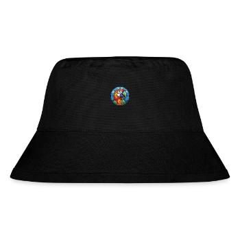 Papagei buntes Aquarell Tier Haustier Illustration - Stanley/Stella recycelter Bucket Hat - Schwarz - Vorne