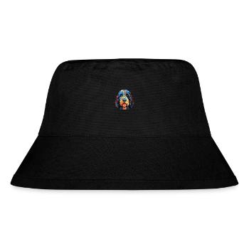 Barbet Dog Breed Colorful Watercolor Illustration - Stanley/Stella Recycled Bucket Hat - black - Front