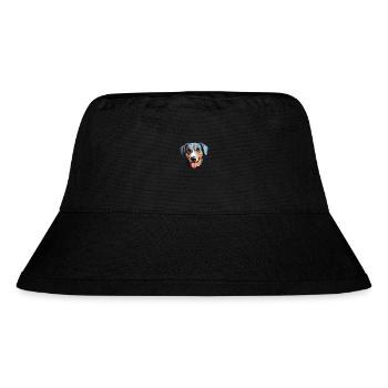 New Zealand Huntaway Dog Breed Cartoon Kawaii Illu - Stanley/Stella Recycled Bucket Hat - black - Front