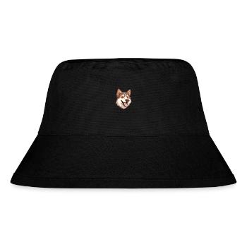 Kunming Wolfhund Hunderasse Cartoon Kawaii Illustrat - Stanley/Stella recycelter Bucket Hat - Schwarz - Vorne