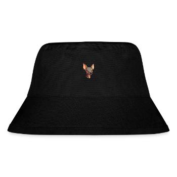 Inka Haarlose Hunderasse Cartoon Kawaii Illustratio - Stanley/Stella recycelter Bucket Hat - Schwarz - Vorne