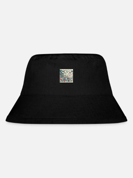 Bescherung - Stanley/Stella recycelter Bucket Hat - Schwarz