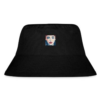 Women / Feminin /Art - Stanley/Stella recycelter Bucket Hat - Schwarz - Vorne