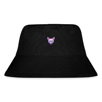 Europäische burmesische Katze Aquarell Karikatur Kawaii - Stanley/Stella recycelter Bucket Hat - Schwarz - Vorne