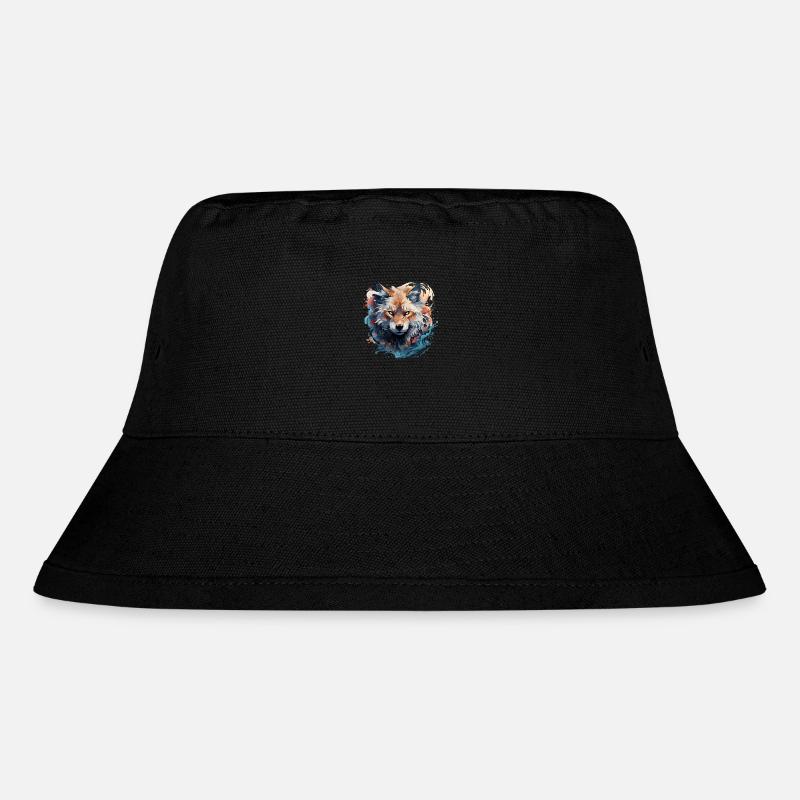 Wolf - Stanley/Stella recycelter Bucket Hat - Schwarz