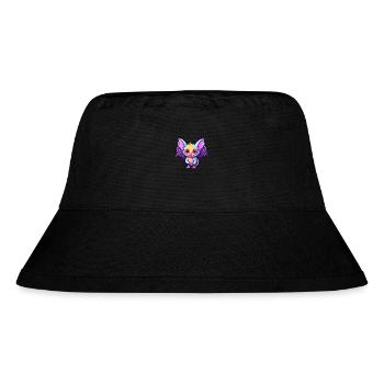 Fledermaus buntes Aquarell Cartoon Kawaii Tier - Stanley/Stella recycelter Bucket Hat - Schwarz - Vorne