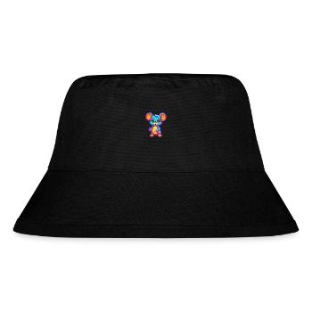 Mouse Colorful Watercolor Cartoon Kawaii Animal - Stanley/Stella Recycled Bucket Hat - black - Front