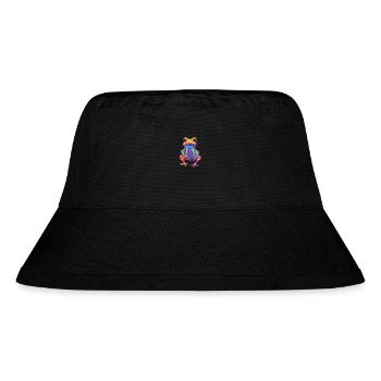 Frosch buntes Aquarell Cartoon Kawaii Tier - Stanley/Stella recycelter Bucket Hat - Schwarz - Vorne