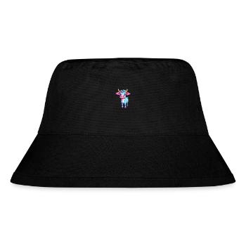 Cow Colorful Watercolor Cartoon Kawaii Animal - Stanley/Stella Recycled Bucket Hat - black - Front