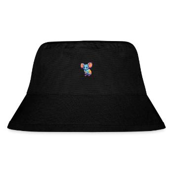 Elephant Shrew Colorful Watercolor Cartoon Kawaii - Stanley/Stella Recycled Bucket Hat - black - Front