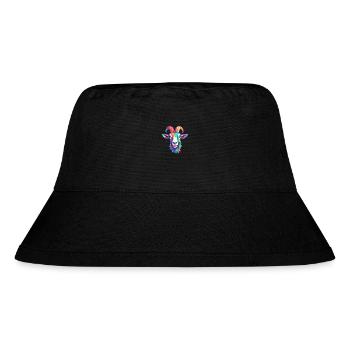 Goat Colorful Watercolor Cartoon Kawaii Animal - Stanley/Stella Recycled Bucket Hat - black - Front