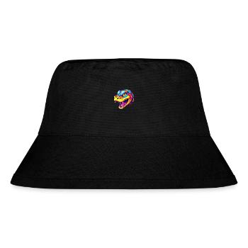 Snake Colorful Watercolor Cartoon Kawaii Animal - Stanley/Stella Recycled Bucket Hat - black - Front