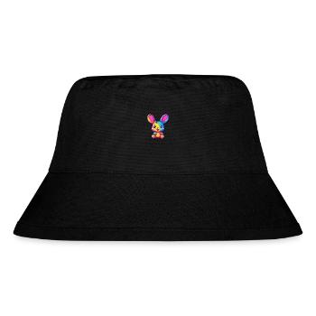 Rabbit Colorful Watercolor Cartoon Kawaii Animal - Stanley/Stella Recycled Bucket Hat - black - Front