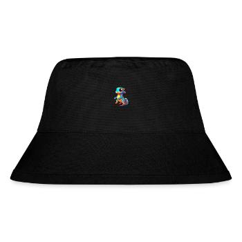 Salamander Colorful Watercolor Cartoon Kawaii Anim - Stanley/Stella Recycled Bucket Hat - black - Front