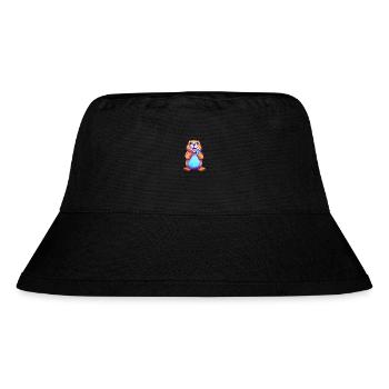 Biber buntes Aquarell Cartoon Kawaii Tier - Stanley/Stella recycelter Bucket Hat - Schwarz - Vorne