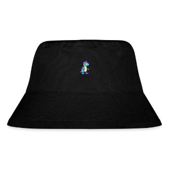 Dinosaur Colorful Watercolor Cartoon Kawaii Animal - Stanley/Stella Recycled Bucket Hat - black - Front