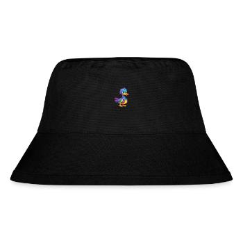 Ente buntes Aquarell Cartoon Kawaii Tier - Stanley/Stella recycelter Bucket Hat - Schwarz - Vorne