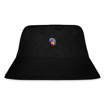 Lizard Colorful Watercolor Cartoon Kawaii Animal - Stanley/Stella Recycled Bucket Hat - black - Front