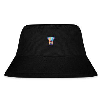 Koala Buntes Aquarell Cartoon Kawaii Tier - Stanley/Stella recycelter Bucket Hat - Schwarz - Vorne