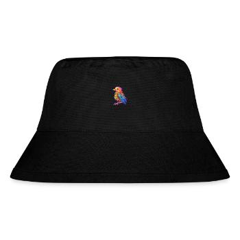 Kuckuck buntes Aquarell Cartoon Kawaii Tier - Stanley/Stella recycelter Bucket Hat - Schwarz - Vorne