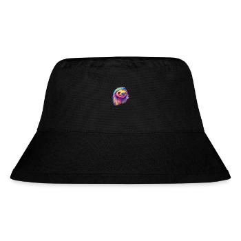 Faultier buntes Aquarell Cartoon Kawaii Tier - Stanley/Stella recycelter Bucket Hat - Schwarz - Vorne