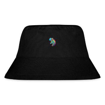Chameleon Colorful Watercolor Cartoon Kawaii Anima - Stanley/Stella Recycled Bucket Hat - black - Front