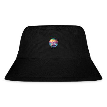 Bär buntes Aquarell Cartoon Kawaii Tier - Stanley/Stella recycelter Bucket Hat - Schwarz - Vorne