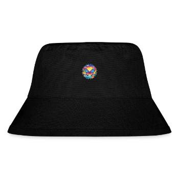 Schmetterling Bunte Aquarell-Karikatur Kawaii Haustier - Stanley/Stella recycelter Bucket Hat - Schwarz - Vorne