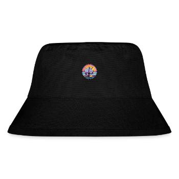 Rhino Colorful Watercolor Cartoon Kawaii Animal - Stanley/Stella Recycled Bucket Hat - black - Front