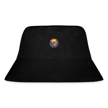 Frosch Buntes Aquarell Cartoon Kawaii Tier - Stanley/Stella recycelter Bucket Hat - Schwarz - Vorne