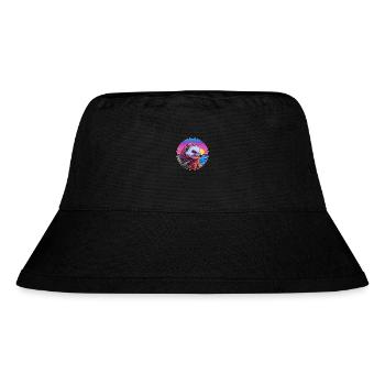 Igel Buntes Aquarell Cartoon Kawaii Tier - Stanley/Stella recycelter Bucket Hat - Schwarz - Vorne