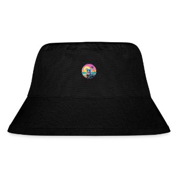 Maus Buntes Aquarell Cartoon Kawaii Tier - Stanley/Stella recycelter Bucket Hat - Schwarz - Vorne