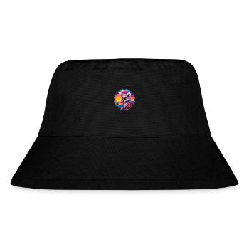 Lemur Colorful Watercolor Cartoon Kawaii Animal - Stanley/Stella Recycled Bucket Hat - black - Front