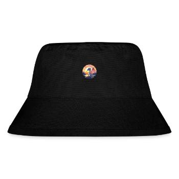 Drache Buntes Aquarell Cartoon Kawaii Tier - Stanley/Stella recycelter Bucket Hat - Schwarz - Vorne