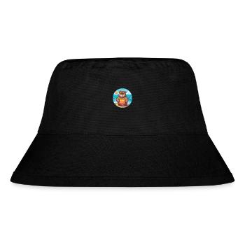 Bär Aquarell Karikatur Kawaii Clipart Tier - Stanley/Stella recycelter Bucket Hat - Schwarz - Vorne
