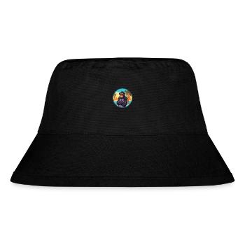 Bonobo Watercolor Cartoon Kawaii Clipart Animal - Stanley/Stella Recycled Bucket Hat - black - Front