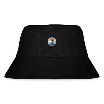Cassowary Watercolor Cartoon Kawaii Clipart Animal - Stanley/Stella Recycled Bucket Hat - black - Front