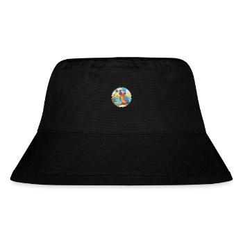 Papagei Aquarell Cartoon Kawaii Clipart Tier - Stanley/Stella recycelter Bucket Hat - Schwarz - Vorne